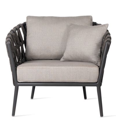 Leo Lounge Chair with Almond Seat and Back Cushion by Vincent Sheppard | Style Our Home