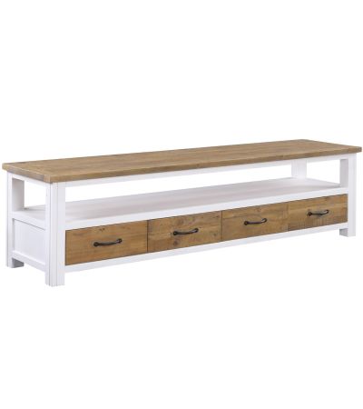 Splash of White - Large Widescreen Television cabinet by Baumhaus | Style Our Home