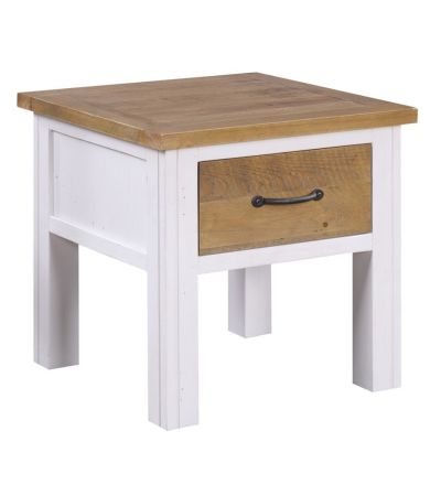 Splash of White - Lamp Table With drawer by Baumhaus | Style Our Home