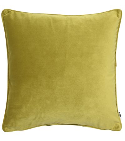 Matt Poly Luxe Velvet With Piping Acid Green by Malini | Style Our Home