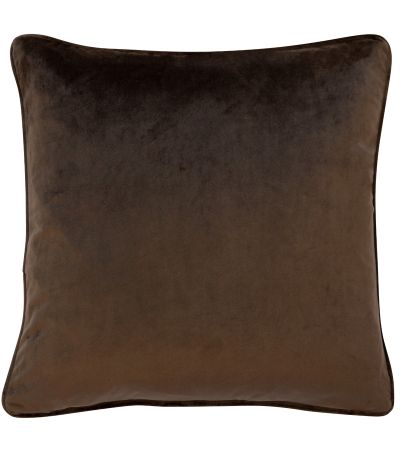 Poly Velvet With Piping Choc by Malini | Style Our Home
