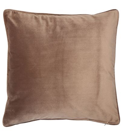 Matt Poly Luxe Velvet With Piping Truffle by Malini | Style Our Home