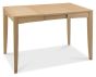 Bergen Oak 2-4 Seater Table & 2 Low Slat Back Chairs in Black Gold Fabric by Bentley Designs | Style Our Home