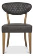 Ellipse Rustic Oak 6 Seater Table & 6 Ellipse Upholstered Chairs in Old West Vintage by Bentley Designs | Style Our Home