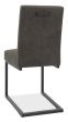 Marque Upholstered Cantilever Chair - Dark Grey Fabric (Pair) - Style Our Home