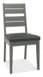 Oakham Dark Grey & Scandi 4-6 Seater Table & 4 Dark Grey Chairs in Dark Grey Bonded Leather by Bentley Designs | Style Our Home