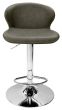 Rosso - Olive Vintage Faux Leather Gas Lift Swivel Barstool with Chrome Base (Single)