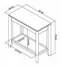 Bergen Grey Washed Oak & Soft Grey Side Table - Style Our Home