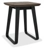 Emerson Weathered Oak & Peppercorn Square Lamp Table by Bentley Designs | Style Our Home

