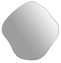 Organic Metal Framed Mirror Aged Champagne Finish Medium 77x81cm by Libra Designs | Style Our Home
