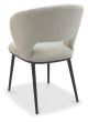 Luca - Beige Fabric Chair with Matt Black Legs (Pair) by Bentley Designs | Style Our Home