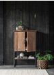 Beam Small Cabinet, 2 Doors, Open Rack