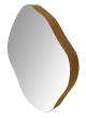 Organic Metal Framed Mirror Aged Champagne Finish Medium 77x81cm by Libra Designs | Style Our Home
