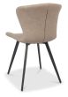 Garcia - Stone Vintage Faux Leather Chair with Black Legs (Pair)