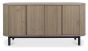 Vega Grey Oiled Oak & Peppercorn Wide Sideboard by Bentley Designs | Style Our Home