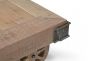 Reclaimed Wooden Coffee Table on Wheels