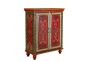 Carnival Hand Painted Vintage Folk Pattern 2 Door Cabinet