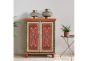 Carnival Hand Painted Vintage Folk Pattern 2 Door Cabinet