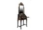 Black Lyre Bird Design Dresser with Mirror
