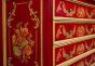 Red Floral Design 4 Drawer Chest