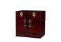 Handcrafted Leather Mini Bar Cabinet - Cognac by Quirky Barn | Style Our Home