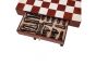 Handcrafted Leather Chess Set With Table - Cognac