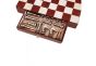 Handcrafted Leather Chess Set With Table - Cognac