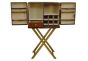 Handcrafted Leather & Brass Bar with Stand - Cognac by Quirky Barn | Style Our Home