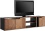 Cosmo No.1 Medium Hanging TV Stand, 3 Doors, 2 Open Racks