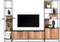 Cosmo 2 Doors Open Racks TV Wall Element Bookcase
