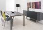 Gautier Setis Grey Oak Extending Dining Table (Aluminium Legs)