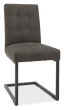 Marque Upholstered Cantilever Chair - Dark Grey Fabric (Pair) - Style Our Home