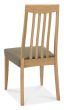 Bergen Oak 4-6 Seater Table & 4 Slat Back Chairs in Black Gold Fabric by Bentley Designs | Style Our Home