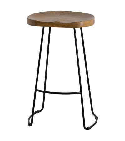 Franklin Hardwood Shaped Barstool