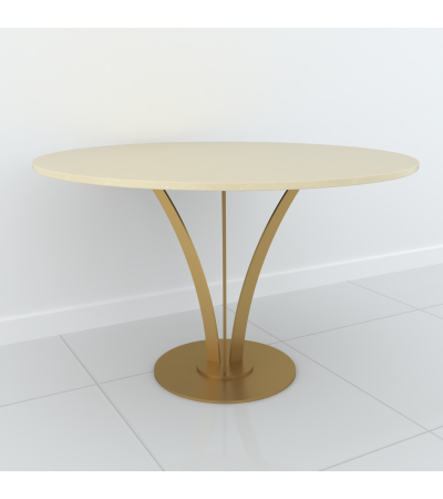 Studio Line Bistro Dining Table - 4 Seater in Beige & Gold by Steve Bristow | Style Our Home