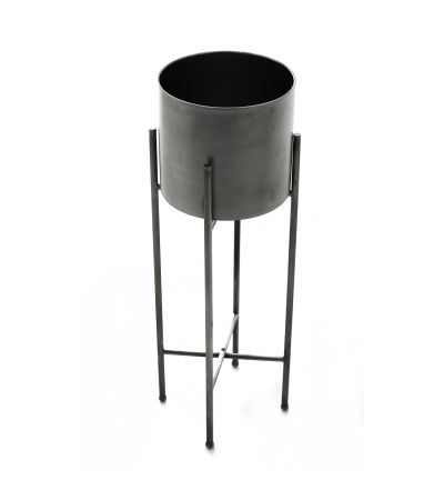 Set Of Two Silver Planters On Stand by Hill Interiors | Style Our Home