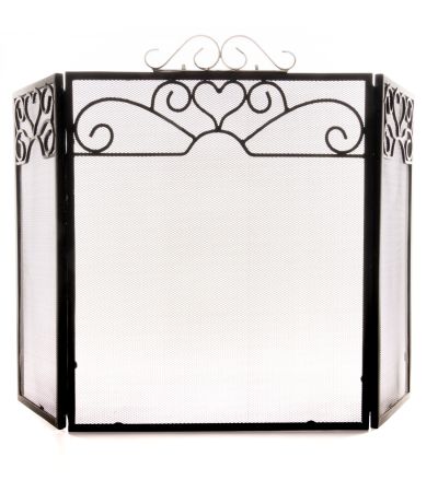 Chrome Topped Three Fold Fire Screen by Hill Interiors | Style Our Home  