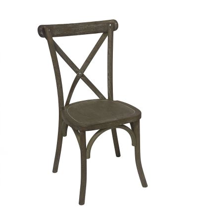 Light Oak Cross Back Dining Chair (2pk)