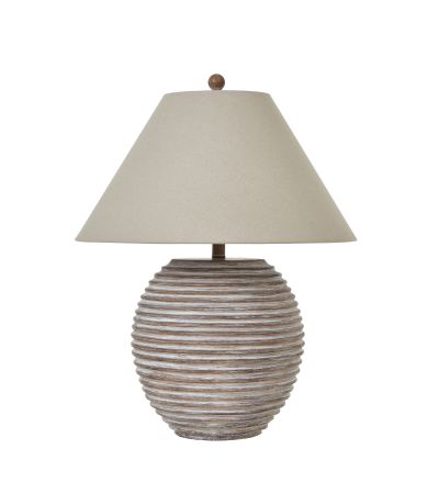 Saturn Table Lamp With Linen Shade by Hill Interiors | Style Our Home  