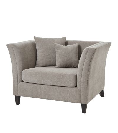 Vesper Taupe Cushion Back Snuggle Chair by Hill Interiors | Style Our Home  