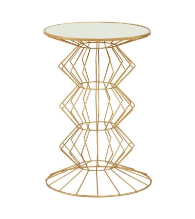 Yaro Gold Finish Table by Prestige Designs | Style Our Home
