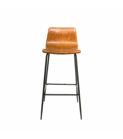 Barracuda Barstool Vegan Leather Tan SET OF 2 by Bluebone | Style Our Home