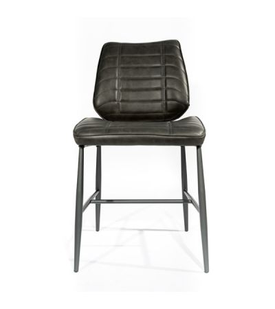 Cortina Vegan Leather Chair Grey SET OF 2by Bluebone | Style Our Home