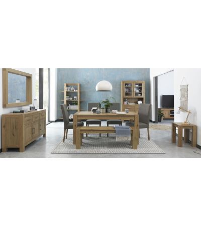 Turin Light Oak Dining Set Small End Extension - Style our Home