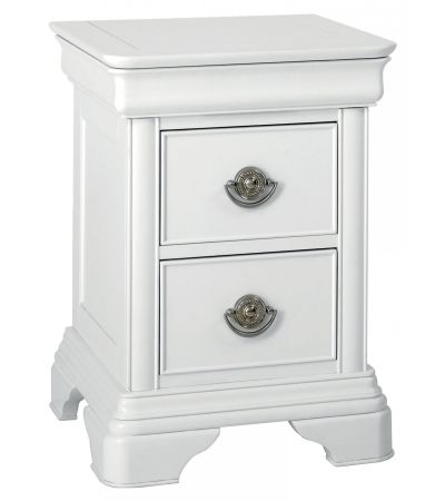 Chantilly White 2 Drawer Nightstand - Style Our Home