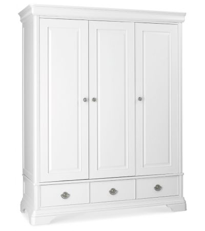Chantilly White Triple Wardrobe - Style Our Home