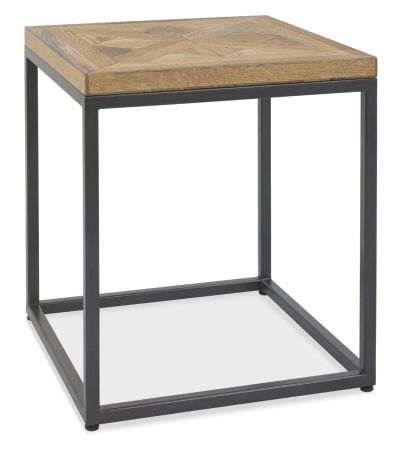 Indus Rustic Oak Lamp Table by Bentley Designs | Style Our Home 