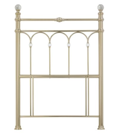Krystal Champagne Brass 3' Single Headboard - Style Our Home