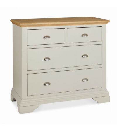 Hampstead Soft Grey & Pale Oak 2+2 Drawer Chest - Style Our Home