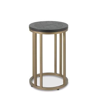 Chevron Peppercorn Ash Side Table by Bentley Designs | Style Our Home